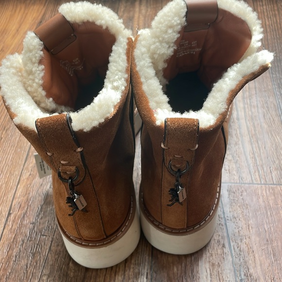Coach Shoes Coach Urban :Hiker Shearling Platform Boot. Size 10B. New with tag. - Picture 5 of 12